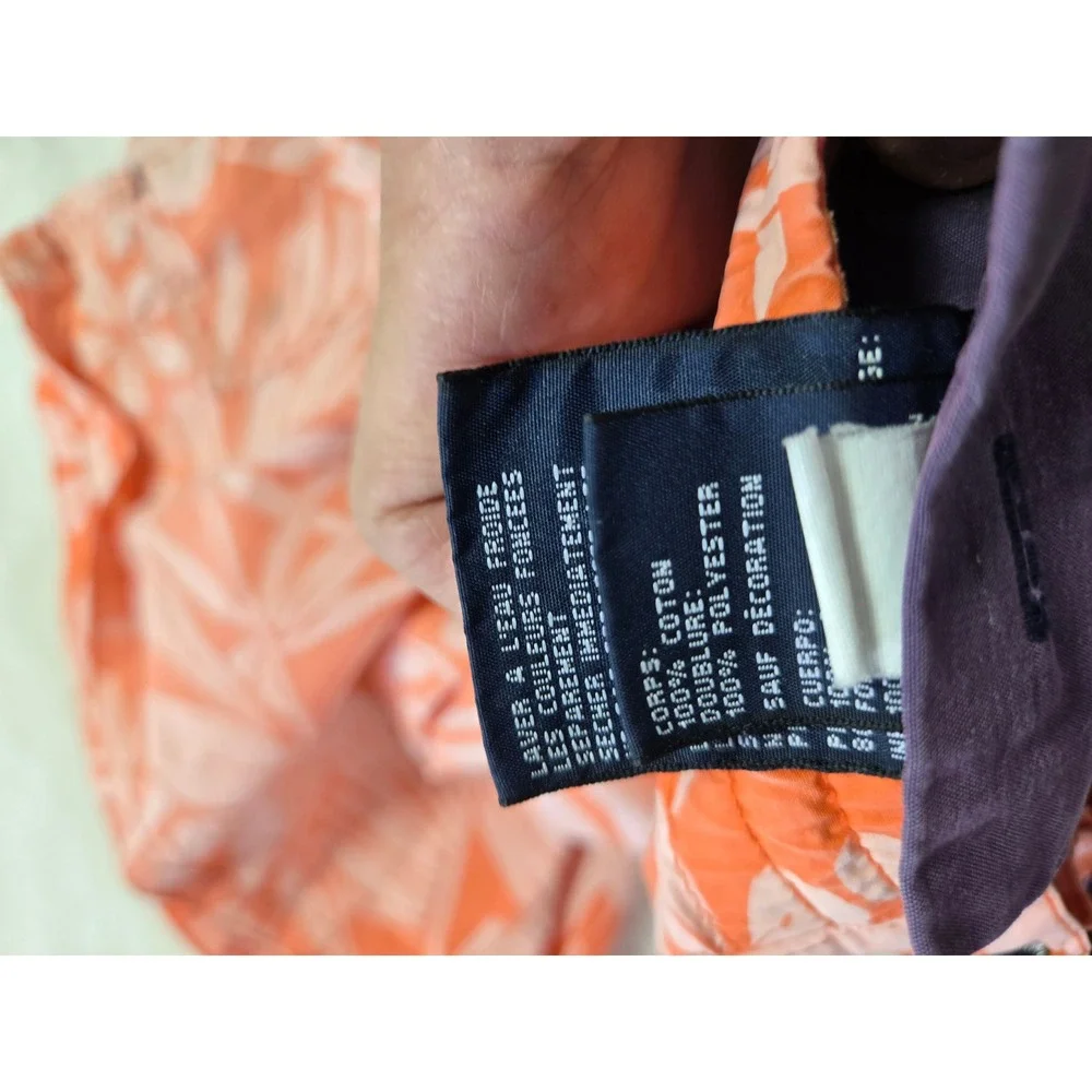 Tommy Hilfiger Mens XXL‎ Orange Floral Hibiscus Swim Trunks Lined Board Shorts